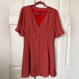 Lulu’s Orange-Red Dress size large